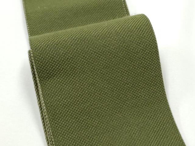 平和屋着物●男性　本場筑前博多織　角帯　色無地　岩井茶色　正絹　逸品　CABF5377hy