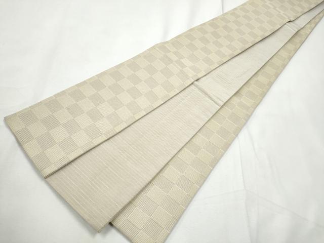 平和屋着物●男性　両面　角帯　市松文様　CABF5380hy