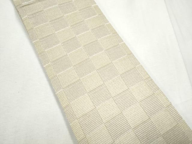 平和屋着物●男性　両面　角帯　市松文様　CABF5380hy