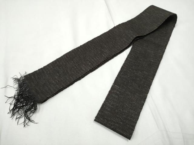 平和屋着物●男性　本場筑前博多織　角帯　霞文　正絹　逸品　CABF5385hy