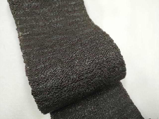 平和屋着物●男性　本場筑前博多織　角帯　霞文　正絹　逸品　CABF5385hy