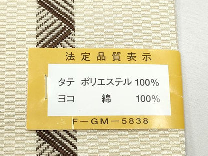 平和屋着物●男性　角帯　幾何学間道　CABF5393hy