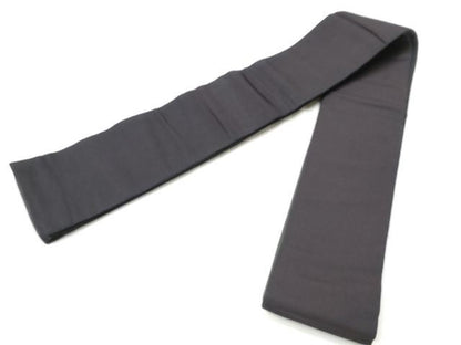 平和屋着物●男性　本場筑前博多織　角帯　色無地　黒紅色×線歳茶色　正絹　逸品　CABF5411hy