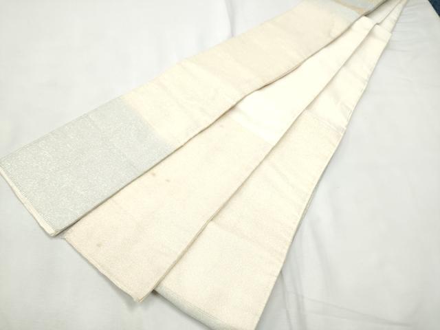 平和屋着物●男性　角帯　綴れ　霞文　金銀糸　正絹　逸品　CABF5412hy