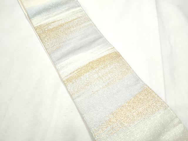 平和屋着物●男性　角帯　綴れ　霞文　金銀糸　正絹　逸品　CABF5412hy