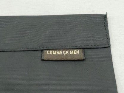 平和屋着物●男性　COMME CA　MEN　角帯　総刺繍　駒刺繍　雪華文　黒地　CABF5414hy