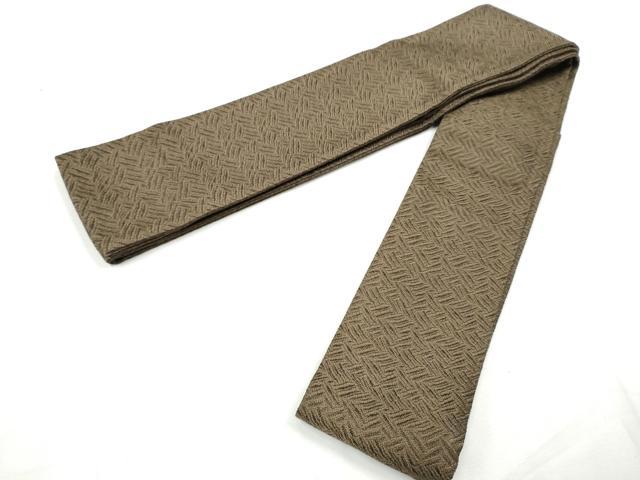 平和屋着物●男性　本場筑前博多織　角帯　霞文　正絹　逸品　CABF5524hy