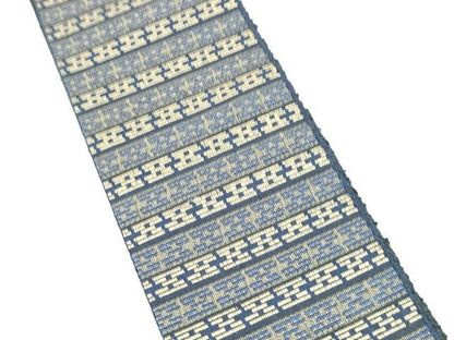 平和屋着物●男性　両面　角帯　横段文　正絹　逸品　CABF5527hy