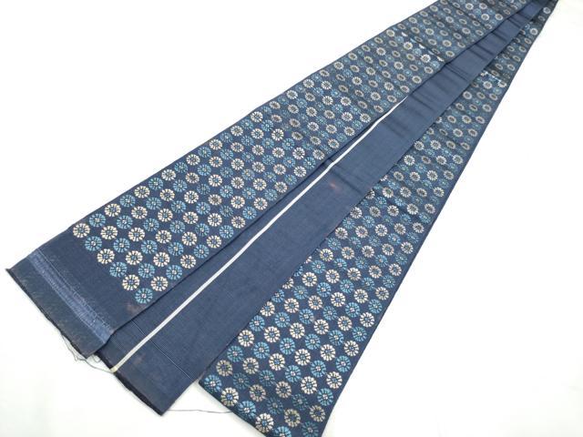 平和屋着物●男性　本場筑前博多織　角帯　いちご錦　正絹　逸品　CABF5564hy