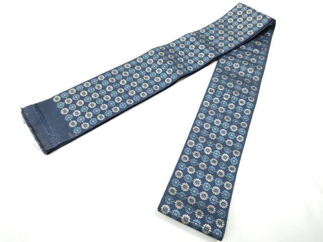 平和屋着物●男性　本場筑前博多織　角帯　いちご錦　正絹　逸品　CABF5564hy