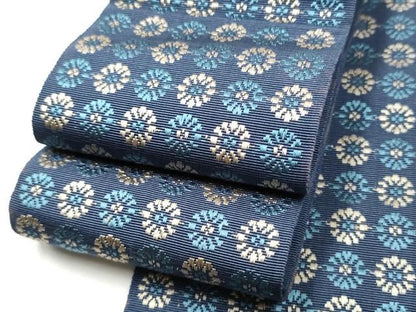平和屋着物●男性　本場筑前博多織　角帯　いちご錦　正絹　逸品　CABF5564hy