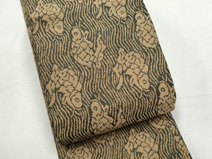 平和屋着物●男性　角帯　荒磯　正絹　逸品　CABF5578hy