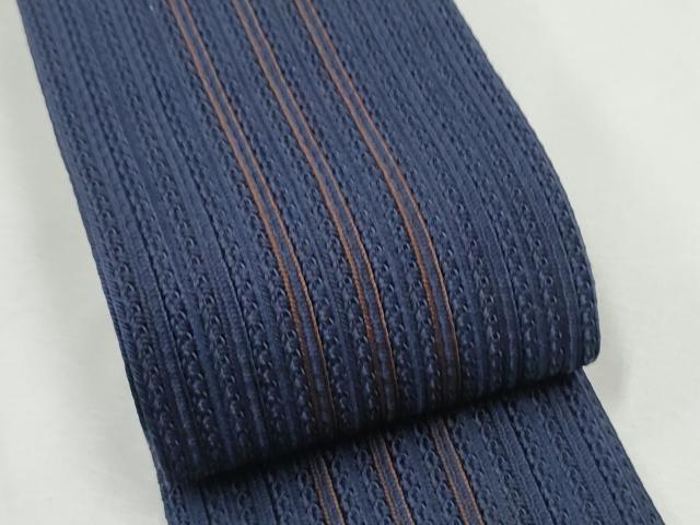 平和屋着物●男性　角帯　間道　正絹　逸品　CABF5593hy