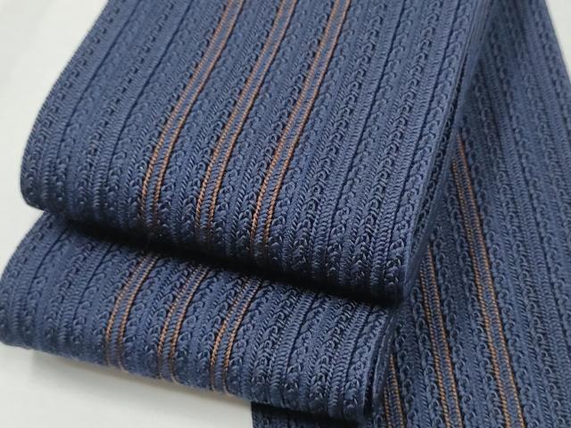 平和屋着物●男性　角帯　間道　正絹　逸品　CABF5593hy