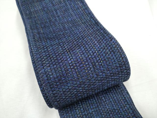 平和屋着物●男性　本場筑前博多織　角帯　霞文　証紙付き　正絹　逸品　CABF5599hy