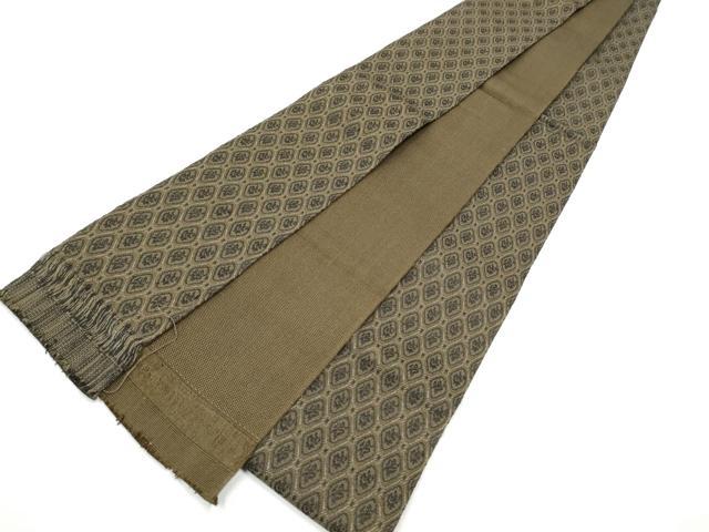平和屋着物●男性　本場筑前博多織　角帯　菱文　正絹　逸品　CABF5600hy