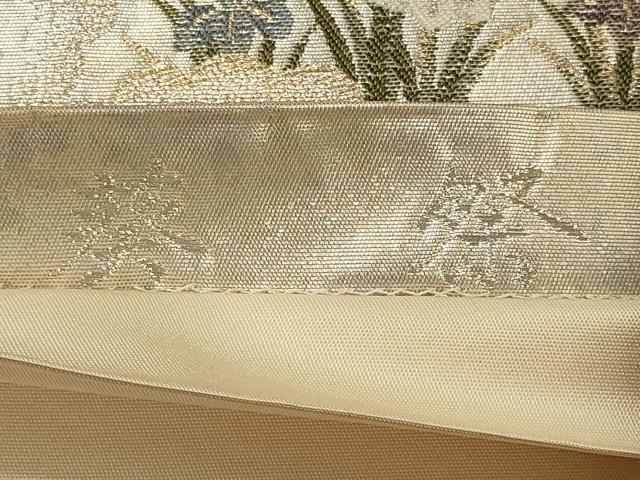 平和屋着物◎六通柄袋帯　葵祭　金糸　引箔　正絹　逸品　CABF5635oy