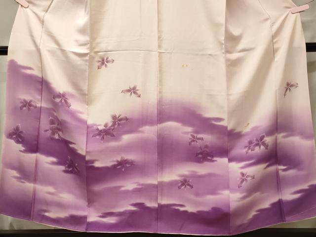 平和屋着物■訪問着　草花文　暈し染め　正絹　逸品　CABF5710oy