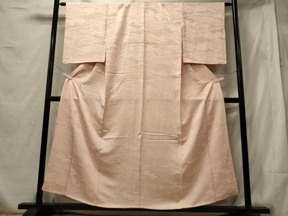 平和屋着物■上質な色無地　芝雲取り地紋　虹色　正絹　逸品　CABF5716oy
