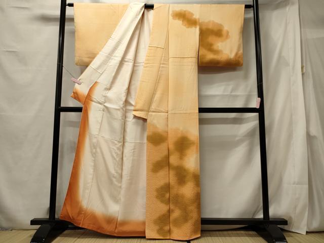 平和屋着物■訪問着　青海波文　暈し染め　正絹　逸品　CABF5721oy