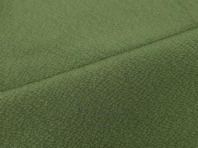 平和屋着物■上質な色無地　老竹色　やまと誂製　正絹　逸品　CABF5726oy