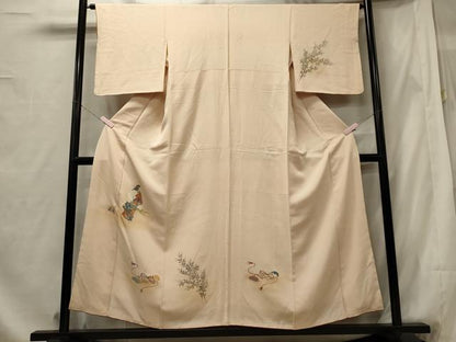 平和屋着物■訪問着　人物文　暈し染め　金彩　正絹　逸品　CABF5747oy
