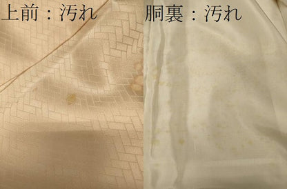 平和屋着物■訪問着　手描き　舞花文　金彩　正絹　逸品　CABF5749oy
