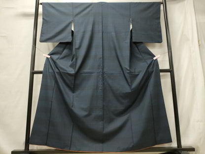 平和屋着物■上質な紬　120亀甲　正絹　逸品　CABF5752oy