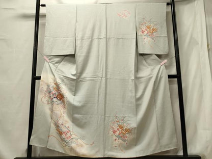 平和屋着物■訪問着 短冊草花文 暈し染め 金彩 正絹 逸品 CABF5755oy