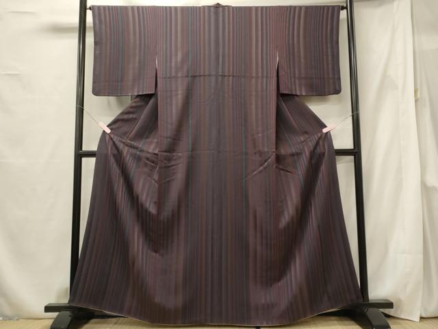 平和屋着物■上質な小紋 間道 正絹 逸品 CABF5756oy