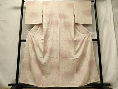 平和屋着物■上質な小紋 枝花文 暈し染め 正絹 逸品 CABF5758oy