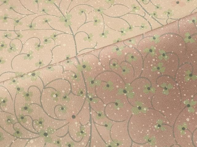 平和屋着物■上質な小紋 枝花文 暈し染め 正絹 逸品 CABF5758oy