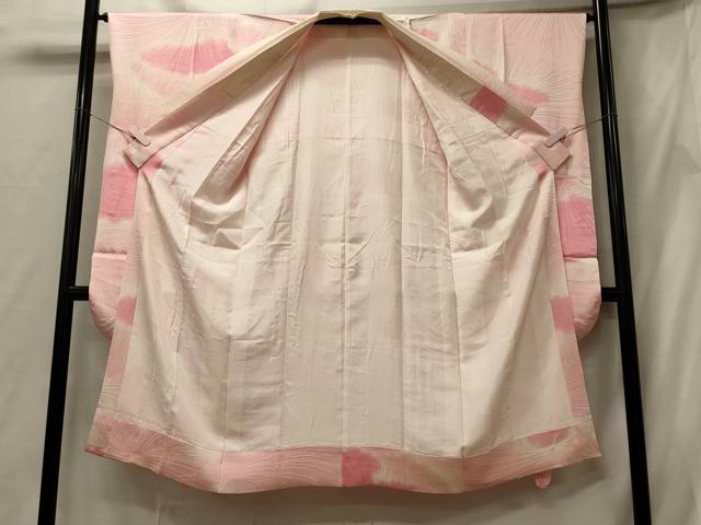 平和屋着物■振袖用長襦袢 袷 松葉地紋 暈し染め 正絹 逸品 CABF5759oy