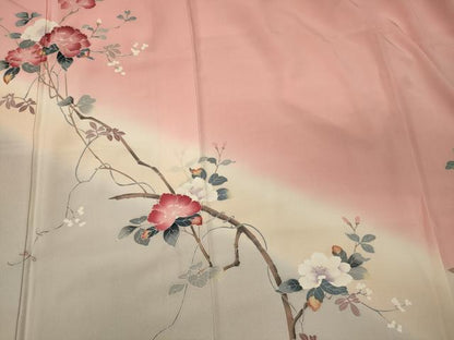 平和屋着物■訪問着 枝花文 暈し染め 正絹 逸品 CABF5762oy