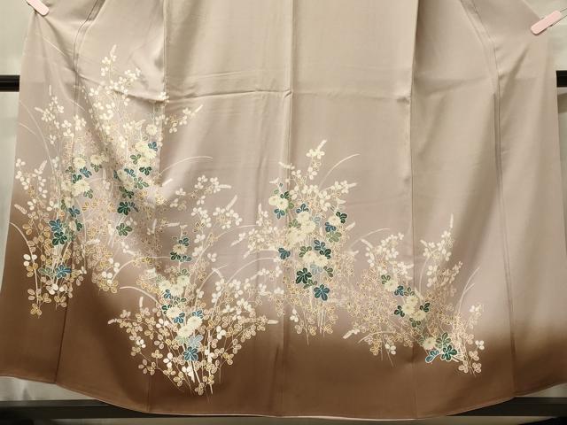 平和屋着物●訪問着　草花文　暈し染め　正絹　逸品　未使用　AABF1832ck 平和屋着物○訪問着 草花文 暈し染め 正絹 逸品 未使用 AABF1832ckの