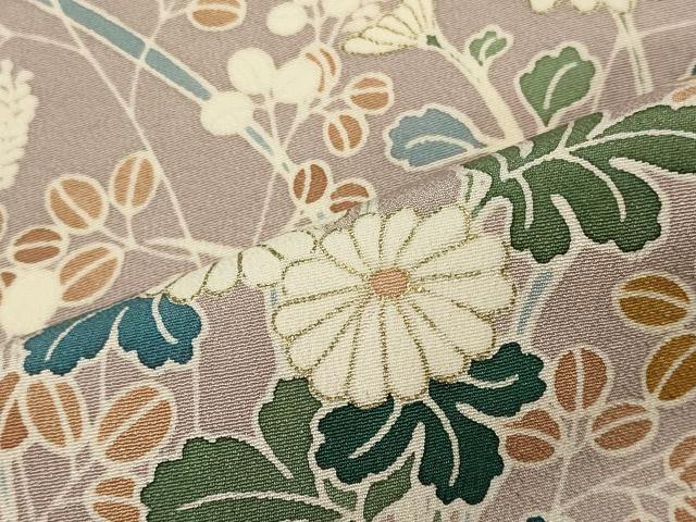 平和屋着物●訪問着　草花文　暈し染め　金彩　正絹　逸品　AABG5834ck 平和屋着物□訪問着 草花文 暈し染め 金彩 正絹 逸品 CABF5768oy