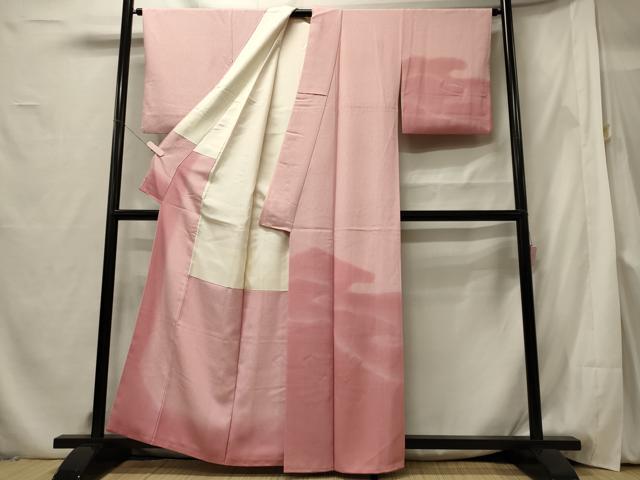 平和屋着物■訪問着 江戸小紋 舞花文 暈し染め 正絹 逸品 CABF5770oy
