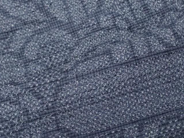 平和屋着物■上質な紬 100亀甲 エ霞青海波 正絹 逸品 未使用 CABF5773oy