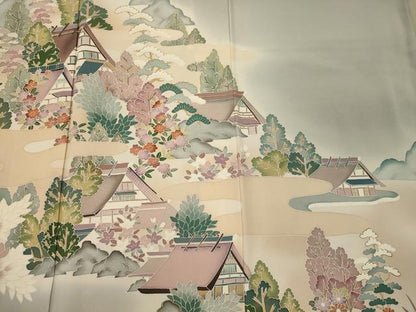 平和屋着物■豪華色留袖 作家物 風景文 暈し染め 正絹 逸品 CABF5774oy