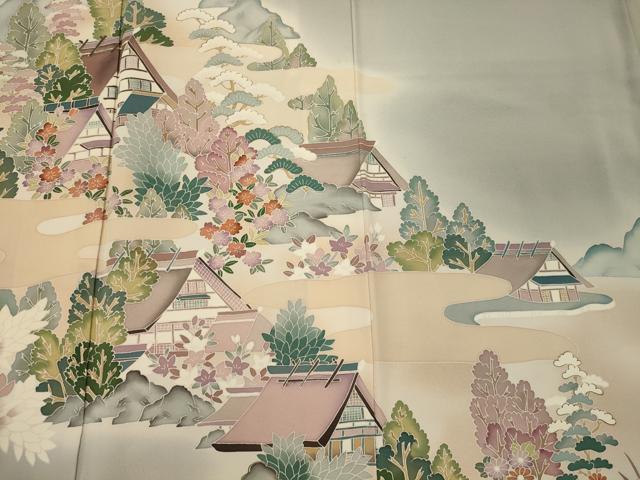 平和屋着物■豪華色留袖 作家物 風景文 暈し染め 正絹 逸品 CABF5774oy
