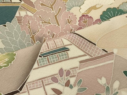 平和屋着物■豪華色留袖 作家物 風景文 暈し染め 正絹 逸品 CABF5774oy