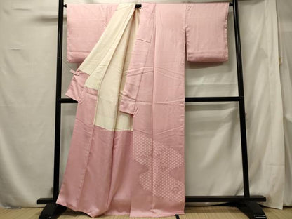 平和屋着物■中国三大刺繍 相良刺繍 色留訪問着 絞り 青海波文 正絹 逸品 CABF5775oy