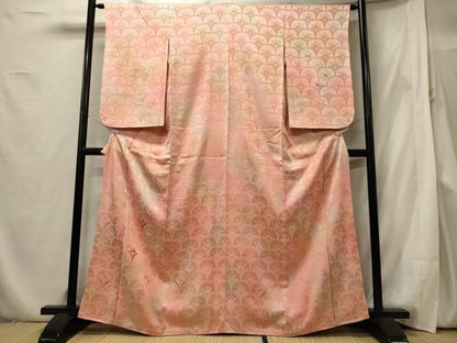 平和屋着物■訪問着 刺繍 青海波花文 暈し染め 正絹 逸品 CABF5784oy