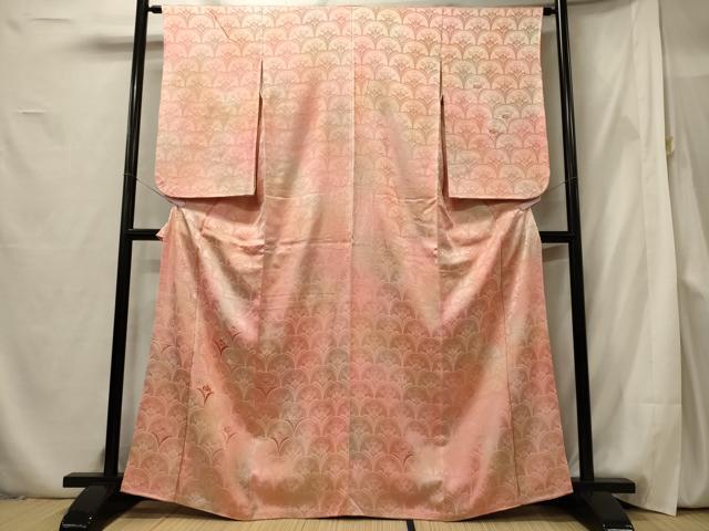 平和屋着物■訪問着 刺繍 青海波花文 暈し染め 正絹 逸品 CABF5784oy