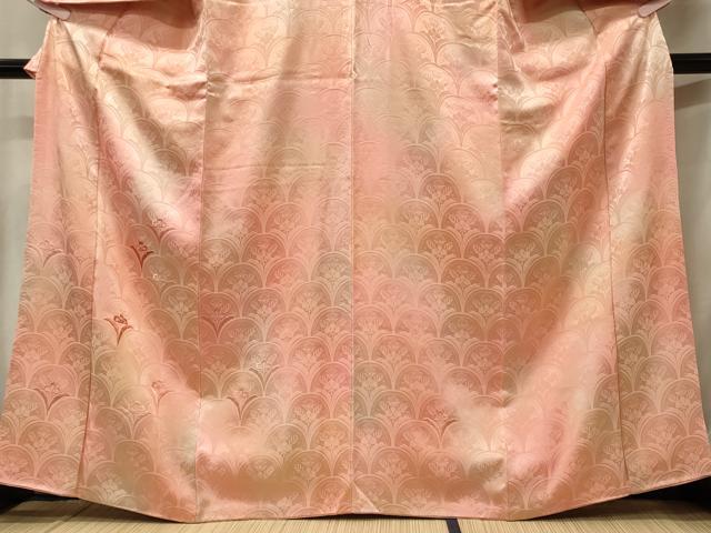 平和屋着物■訪問着 刺繍 青海波花文 暈し染め 正絹 逸品 CABF5784oy