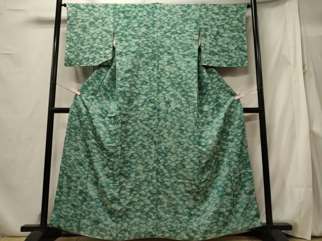 平和屋着物■上質な小紋 手描き 丸文 正絹 逸品 CABF5785oy