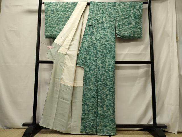 平和屋着物■上質な小紋 手描き 丸文 正絹 逸品 CABF5785oy