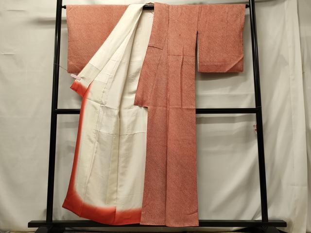 平和屋着物■大変加工の良い総絞り小紋 正絹 逸品 CABF5787oy