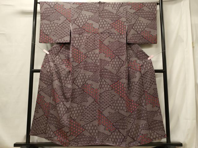 平和屋着物■上質な小紋 吉祥文 正絹 逸品 CABF5790oy