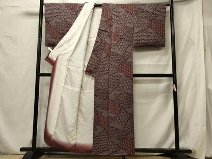 平和屋着物■上質な小紋 吉祥文 正絹 逸品 CABF5790oy